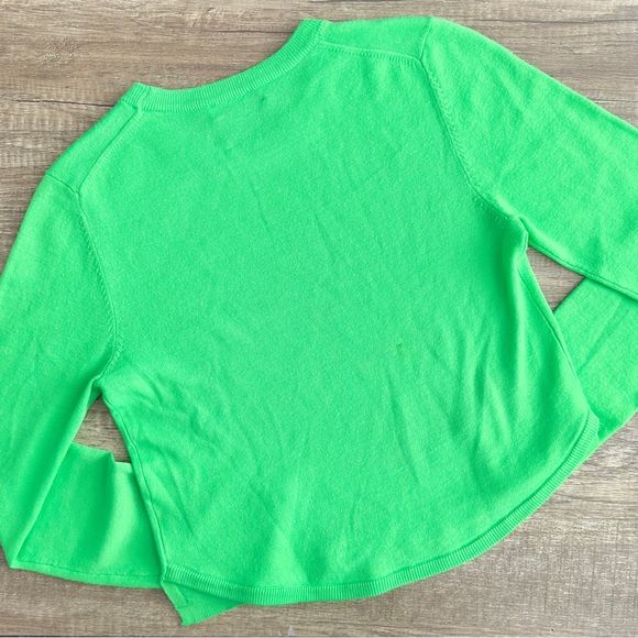 BABATON - Nathaniel Cropped Sweater Fluro Lime Green - Picture 2 of 7
